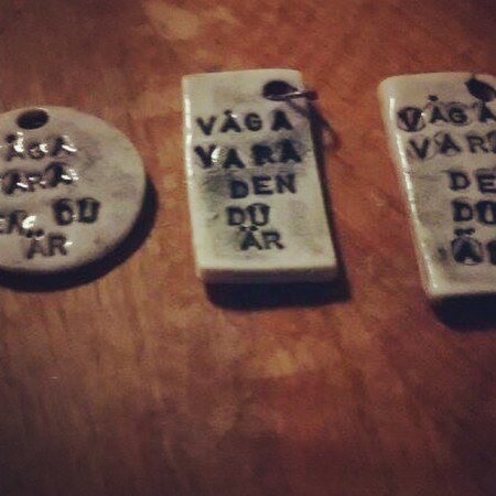 Unisex Halsband/Neclace med en bricka